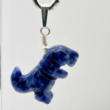 Load image into Gallery viewer, Purple Dinosaur Sodalite Tyrannosaurus Rex Silver Pendant | 1.5" Long | Purple | - PremiumBead Alternate Image 6