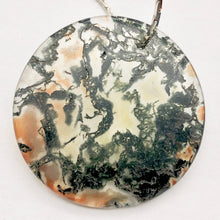 Load image into Gallery viewer, Limbcast Moss Agate Disc Pendant Bead | 28mm | Multi-Hue | Disc Pendant | 1 Bead - PremiumBead Alternate Image 6