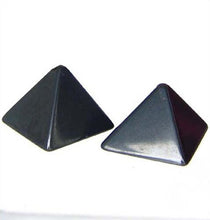 Load image into Gallery viewer, Shine 2 Hand Carved Hematite Pyramid Beads 9289HM - PremiumBead Primary Image 1