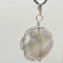 Load image into Gallery viewer, Semi Precious Stone Jewelry Carved Rose Pendant Necklace of Amethyst/Silver - PremiumBead Alternate Image 3