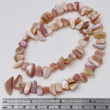 Load image into Gallery viewer, Pink Mother of Pearl Shell Briolette Bead Strand 103145