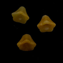 Load image into Gallery viewer, Spring 3 Carved Autumn Jade Bell Flower Beads 009242AJ