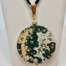 Load image into Gallery viewer, Jelly Fish! Ocean Jasper Druzy & 14Kgf Pendant 510561CG - PremiumBead Primary Image 1