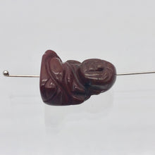 Load image into Gallery viewer, 2 Hand Carved Brecciated Jasper Buddha Beads | 20x15x9mm | Red w/Brown and Grey - PremiumBead Alternate Image 4