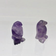 Load image into Gallery viewer, March of The Penguins Carved Amethyst Figurine | 21x12x11mm | Purple - PremiumBead Alternate Image 4