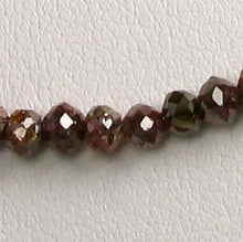 Load image into Gallery viewer, 6 Natural Red 1.72cts Diamond Faceted Roundel Beads 9527AX - PremiumBead Primary Image 1