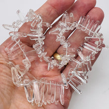 Load image into Gallery viewer, Quartz Polished Points Strand | 28x5 to 10x4mm | Clear | 72g | 90 Beads |