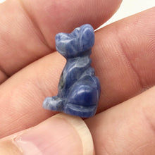 Load image into Gallery viewer, Faithful 2 Sodalite Hand Carved Dog Beads | 20x12x10mm | Blue/Grey - PremiumBead Alternate Image 7