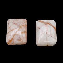 Load image into Gallery viewer, 2 Fire Jasper Rectangle Pendant Beads 008946