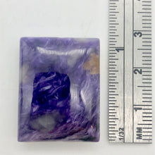 Load image into Gallery viewer, 47cts of Rare Rectangular Pillow Charoite Bead | 1 Beads | 26x21x9mm | - PremiumBead Alternate Image 6