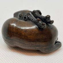 Load image into Gallery viewer, Signed & Carved Antelope Teak Ojime/Netsuke Bead | 1.9x1.5x1.1" | Dark Brown - PremiumBead Alternate Image 4