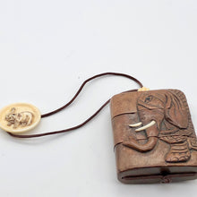 Load image into Gallery viewer, Hand Carved Elephant Boxwood 3-part Inro Purse - PremiumBead Alternate Image 4