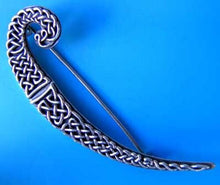 Load image into Gallery viewer, Intricate! Celtic Sterling Silver Knot Brooch Pin 10108 - PremiumBead Alternate Image 2