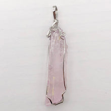 Load image into Gallery viewer, Kunzite Wire-Wrap Pink Crystal Pendant |2 5/8 inch long |