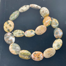 Load image into Gallery viewer, Ocean Jasper Graduated Oval | 27x21 to 22x16x8 mm | Multi-color | 17 Beads