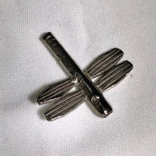 Load image into Gallery viewer, Fluttering Thai Hill Tribe Silver Dragonfly 26.5x26.5x5mm Bead 5447 - PremiumBead Primary Image 1