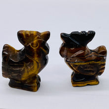 Load image into Gallery viewer, Cock A Doodle Doo Carved Tigereye Rooster Beads