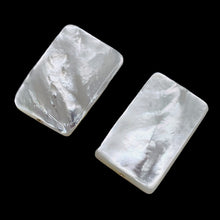 Load image into Gallery viewer, Natural AAA Mother of Pearl Shell Pendant Bead| 21x14 to 23x15x4mm | 2 Beads |