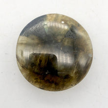 Load image into Gallery viewer, Aurora Borealis! Labradorite Pendant Bead | 45mm| Gteen/Black | Round | 1 Bead | - PremiumBead Alternate Image 2