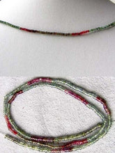 Load image into Gallery viewer, Multi-Hue 2x1mm Sonya Sapphire Bead Strand 21.53cts 107701 - PremiumBead Primary Image 1