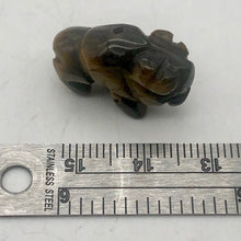 Load image into Gallery viewer, Carved Tiger Eye Buffalo Figurine Worry Stone | 21x14x8mm | Golden - PremiumBead Alternate Image 4