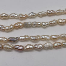 Load image into Gallery viewer, Baroque Fresh Water Pearl Doubles Strand | 12x7mm | Baby Pink | 28 Pearls |