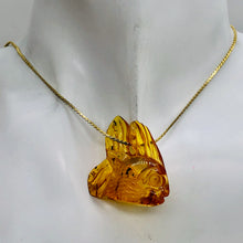 Load image into Gallery viewer, Amber Fish | 30x28x10 mm | Orange | 1 Pendant Figurine