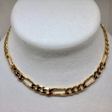 Load image into Gallery viewer, Italian Vermeil 6.5mm Figaro Chain 18" Necklace (26 Grams) 10023A - PremiumBead Primary Image 1