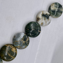 Load image into Gallery viewer, Ocean Jasper Graduated Round Bead Strand | 26x8 to 29x12 |Multi-color| 15 Beads|