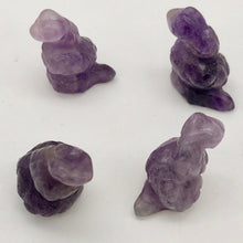 Load image into Gallery viewer, Charmer Carved Amethyst Snake Serpent Beads | 20x11x7mm | Purple
