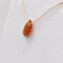 Load image into Gallery viewer, 1 Orange/Red Sunstone Briolette Bead | 10x5.5x3.8mm | 1 Bead | 3284A - PremiumBead Alternate Image 3