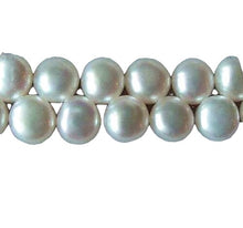Load image into Gallery viewer, 10 top-Drilled Creamy White Fresh Water Pearls 4762