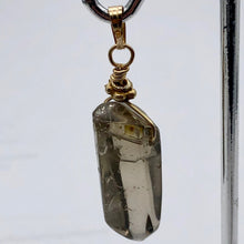 Load image into Gallery viewer, Smoky Quartz 14KGF Wire Wrap Crystal | 1 3/4" Long | Smoky clear | 1 Pendant