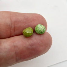 Load image into Gallery viewer, Natural Gaspeite Faceted Roundel Beads | 7x5mm to 7x3mm Green| Roundel | 2 Bds|
