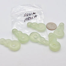 Load image into Gallery viewer, Carved Translucent Serpentine Infinity Pendant with Simple Black Cord 10821H - PremiumBead Alternate Image 4