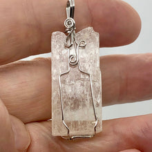 Load image into Gallery viewer, Kunzite Wire-Wrap Lightly Pink Crystal Pendant | 1 7/8" Long |