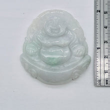Load image into Gallery viewer, 160cts Hand Carved Buddha Gorgeous Lavendar Jade Pendant Bead | 50x47x8mm | Green