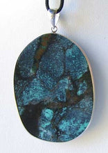 Load image into Gallery viewer, 108cts Natural Turquoise Silver Pendant 10378M - PremiumBead Alternate Image 3