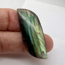 Load image into Gallery viewer, Spectrolite Labradorite Free Form Pendant Bead | 2x3/4x1/4" | Golden Blue |