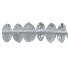 Load image into Gallery viewer, Quartz Polished Roundel Bead 12" Strand | 5x3 to 5x2mm | Clear | 105 Beads |
