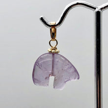 Load image into Gallery viewer, Amethyst 14K Gold Filled Zuni Bear Drop | 1" Long | Purple | 1 Pendant