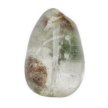 Load image into Gallery viewer, Lodalite Quartz Oval Pendant Bead | 27x24x14 mm | Clear Included | 1 Bead |
