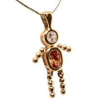 Load image into Gallery viewer, November! Crystal Kid Boy 22K Vermeil Pendant 9926Kb