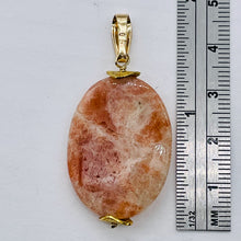 Load image into Gallery viewer, Sunstone 14K Gold Filled Drop/Dangle | 1 1/2" Long | Pink/Red | 1 Pendant |