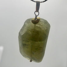 Load image into Gallery viewer, Kunzite Hiddenite Crystal 14K Gold Filled Pendant| 1 1/2" Long|Green | 1 Pendant