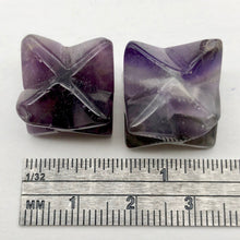 Load image into Gallery viewer, Kabbalah 2 Carved Amethyst Merkabah Star Beads 9288Am | 25x15x15mm | Purple - PremiumBead Alternate Image 11