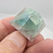 Load image into Gallery viewer, Multi-hue standing Natural Fluorite Pyramid | 35x26x25mm | Green/Purple | - PremiumBead Alternate Image 5