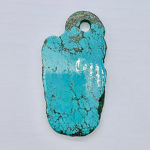 Load image into Gallery viewer, Turquoise, Free Form Pendant Bead | 73x38x6mm | Blue | 1 Pendant Bead |