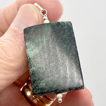 Load image into Gallery viewer, Sparkling Ruby Fuschite Sterling Silver Rectangle Pendant | 35x25mm |