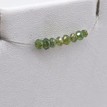 Load image into Gallery viewer, 8 Parrot Green 1.38cts Diamond Faceted Beads 009605CC - PremiumBead Primary Image 1